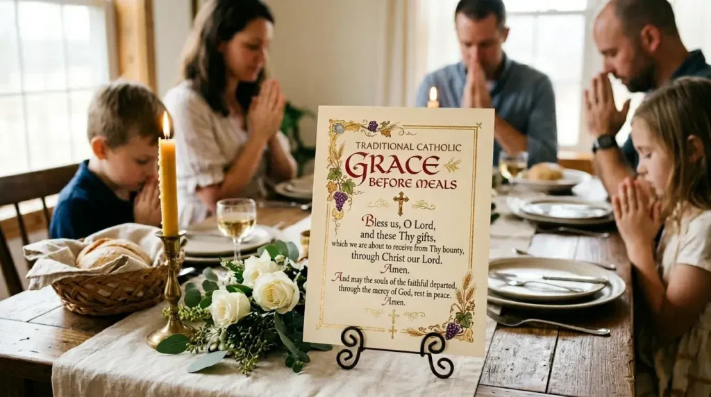 Grace before meals prayer