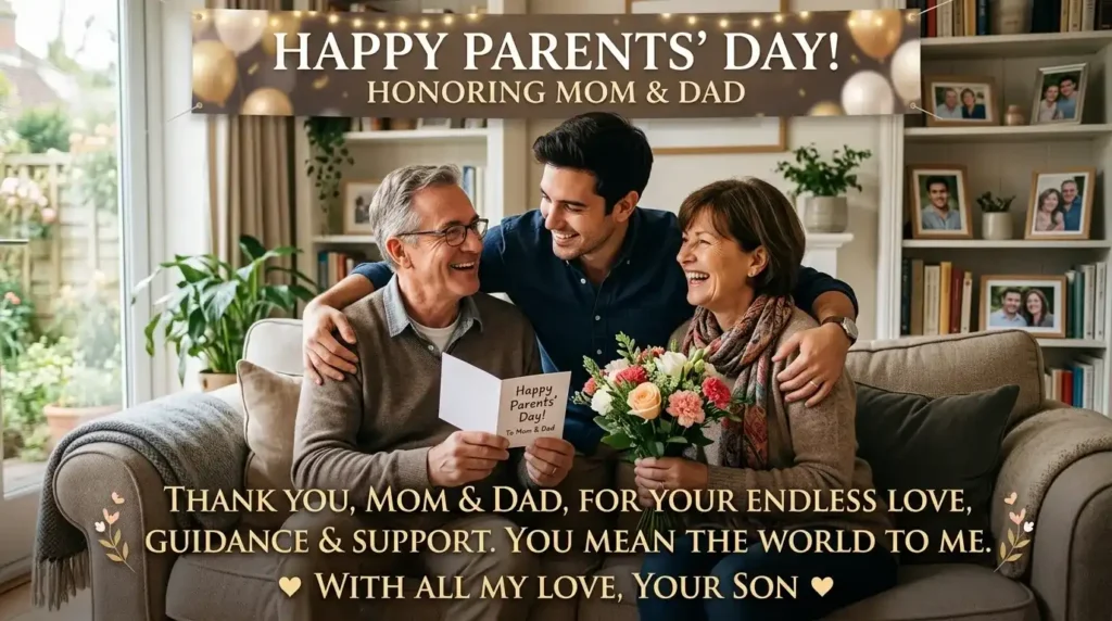 happy parents day wishes from son