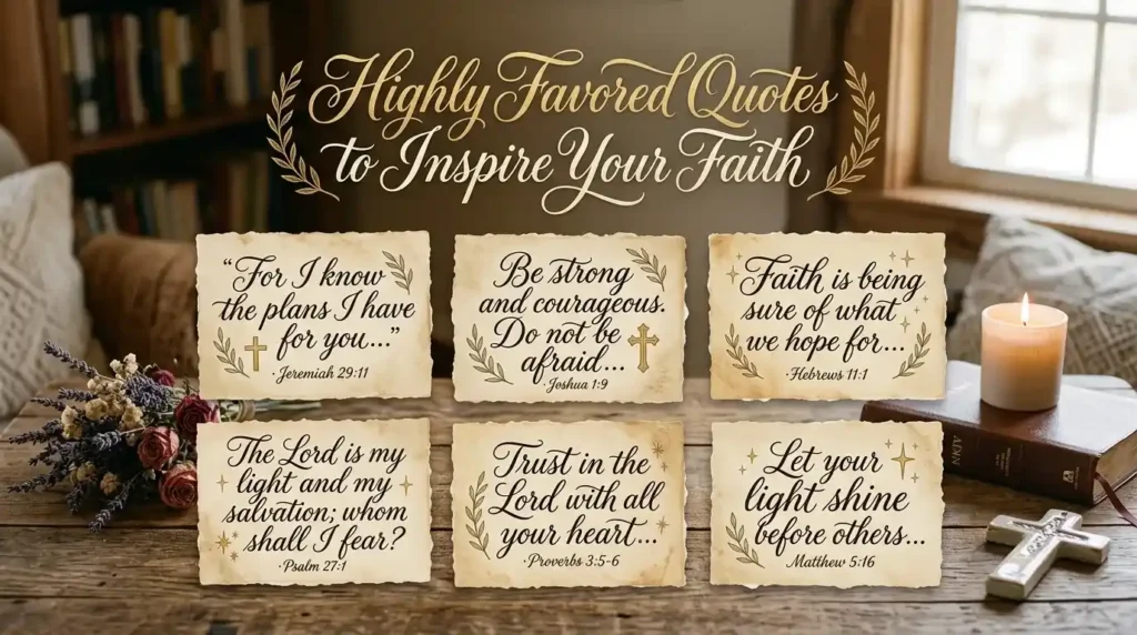highly favored quotes,