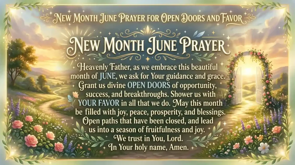 new month june prayer