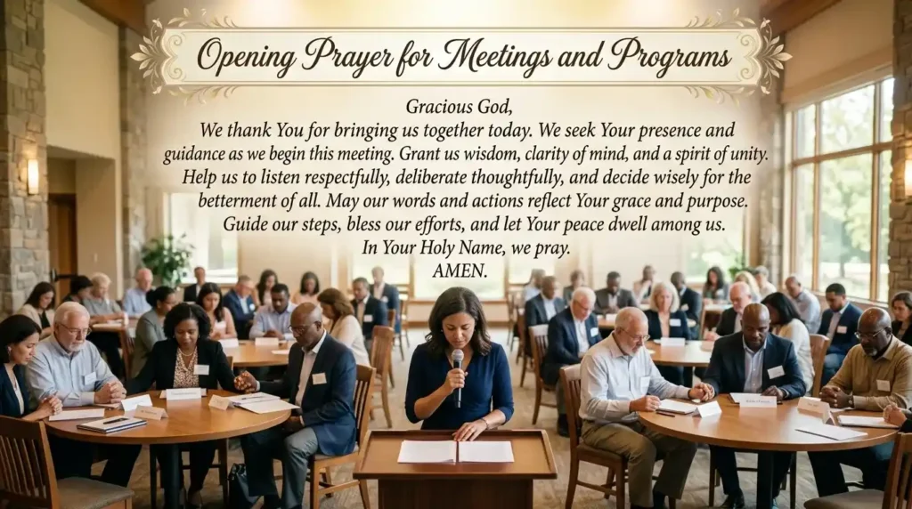 opening prayer for meeting