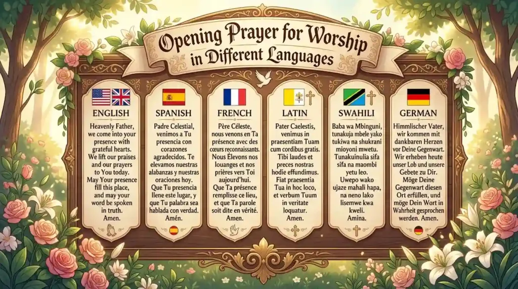 opening prayer for worship