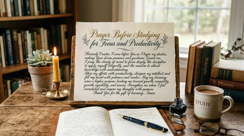 prayer before studying
