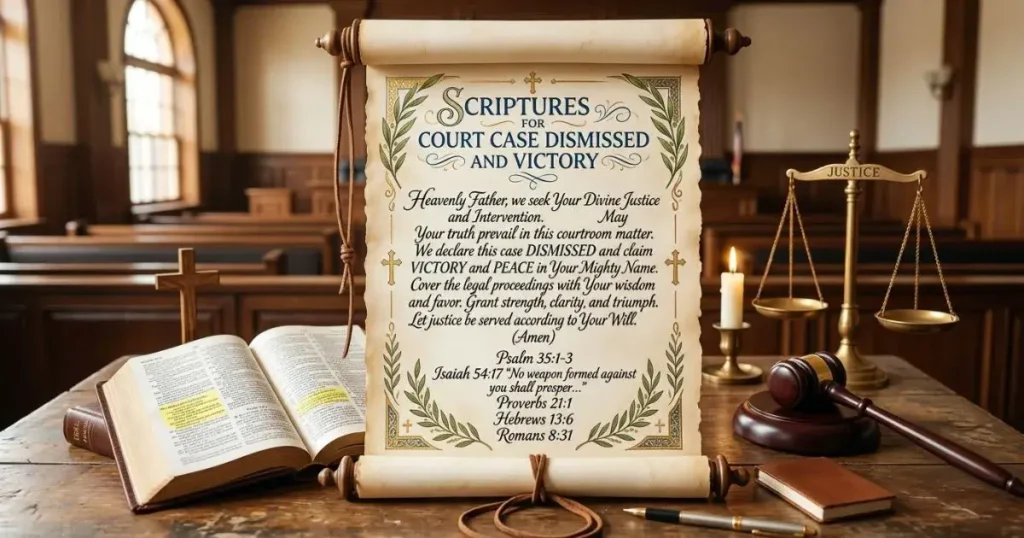 prayer for justice in court