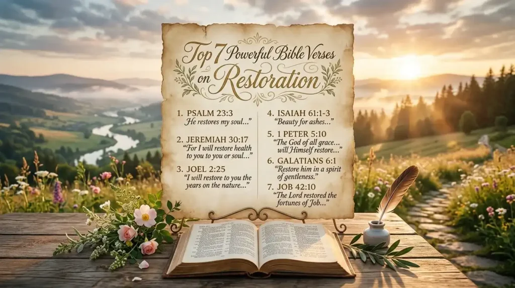 top 7 bible verses about restoration