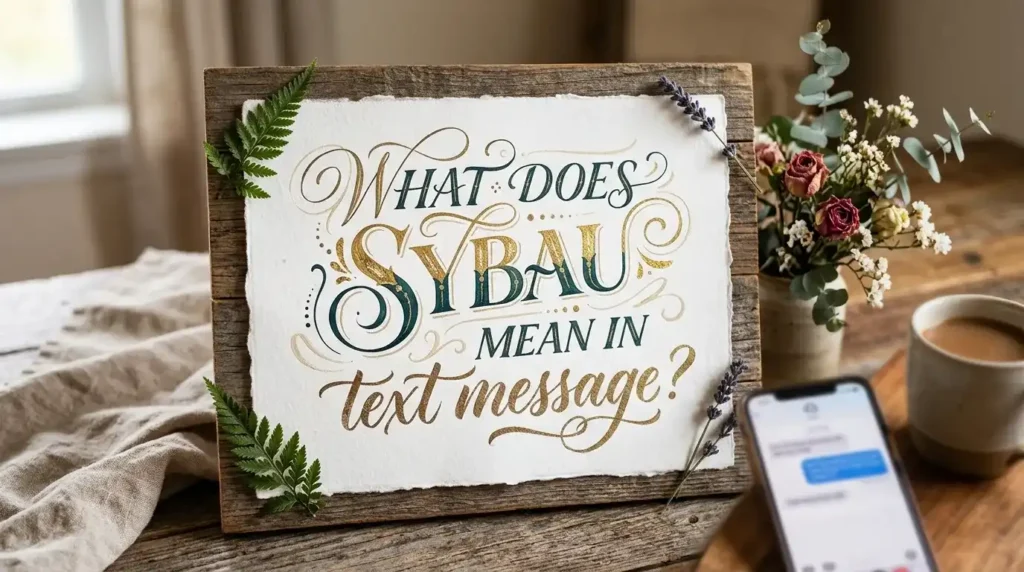 what does sybau mean in text message