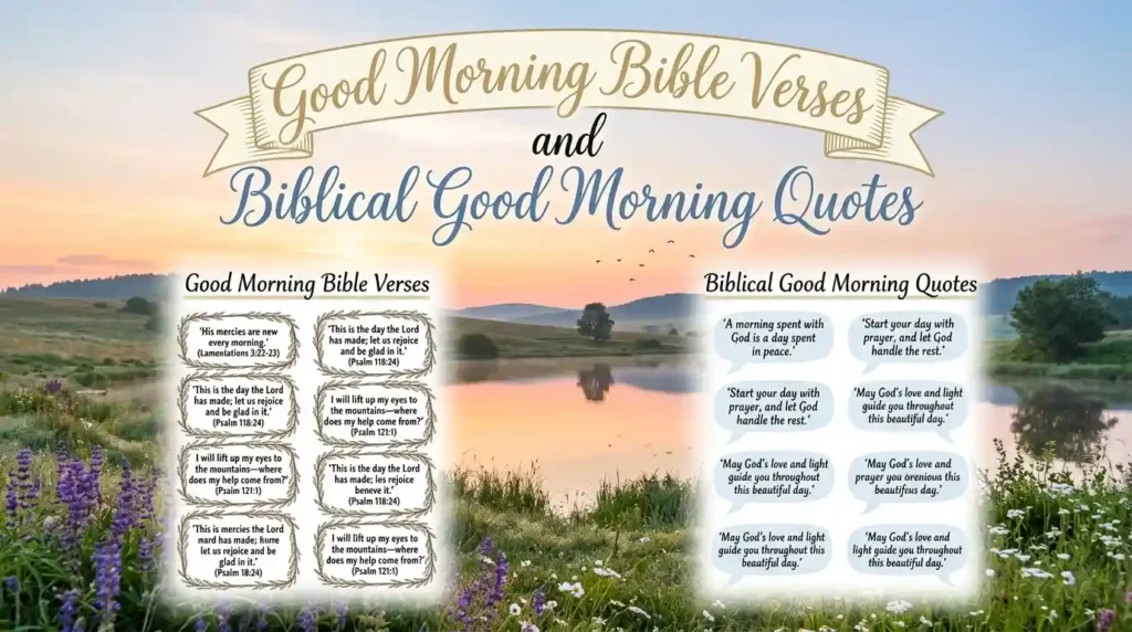 bible quotes good morning