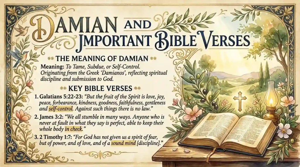 damian meaning in bible