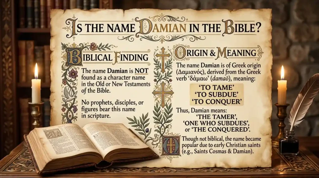 damian meaning in bible