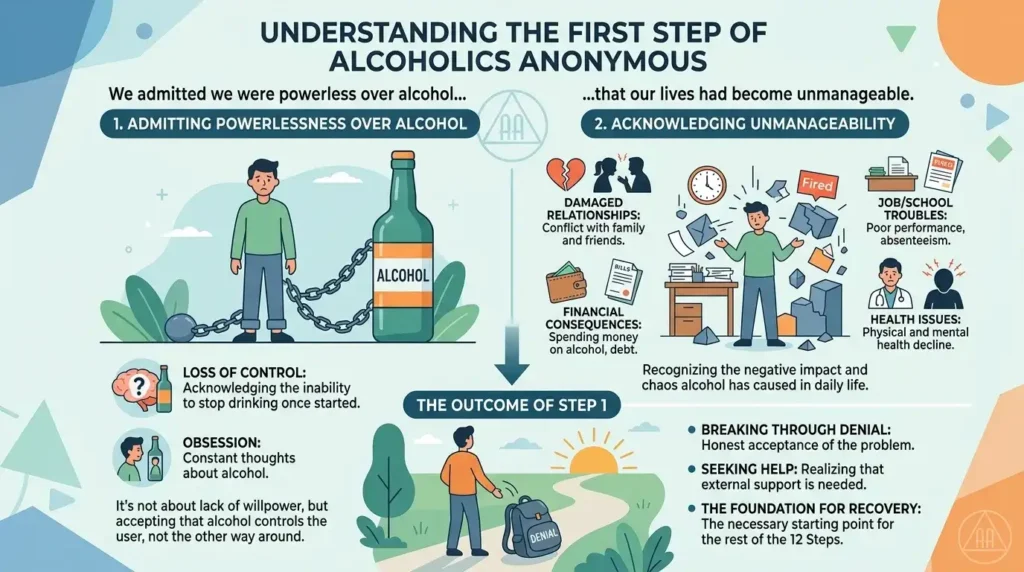 first step of alcoholics anonymous