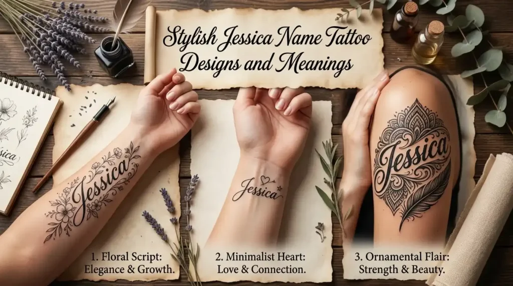 jessica name tattoo