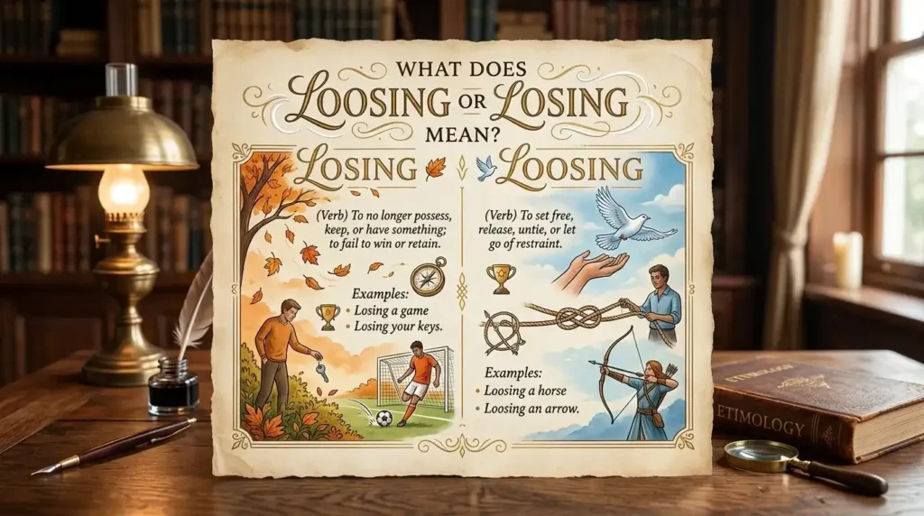 loosing or losing